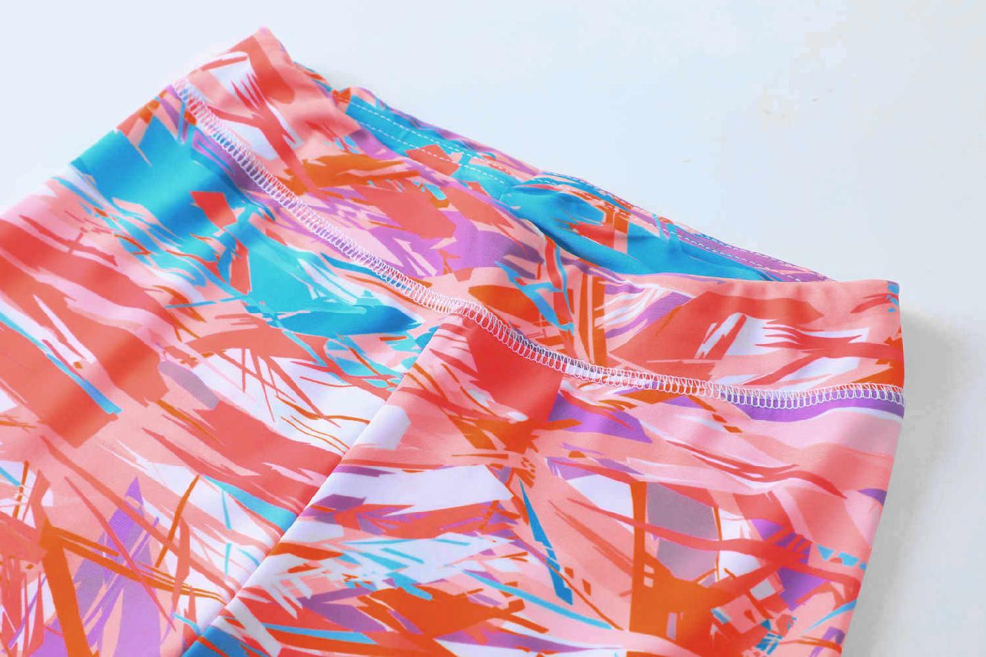 Dívčí funkční legíny Kugo SL3560 oranžové